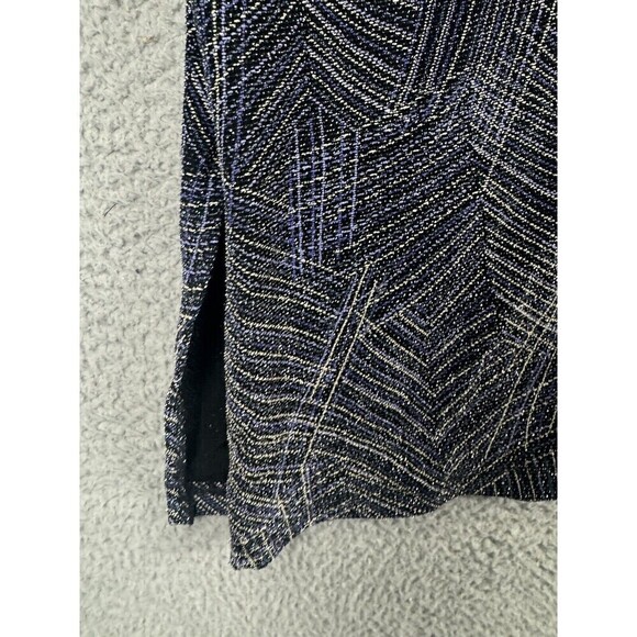 Vintage Rabbit Designs Dress Cardigan Set Womens 12M Blue Metallic Stretch USA - Picture 9 of 16